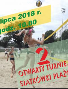 2. OTWARTY TURNIEJ SIATKÓWKI PLAŻOWEJ ŚWIDNICA - 8.07.2018